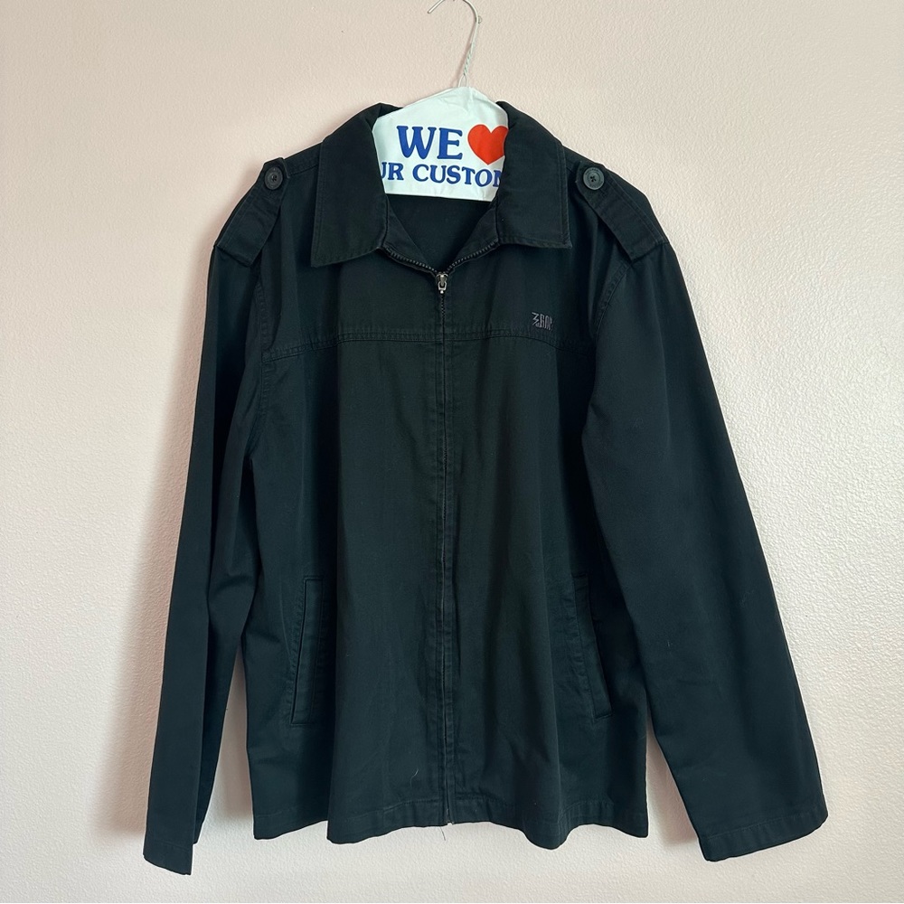 3rd Rail Black Zip up Jacket Late 1990s/ Early 2000s High Voltage Outlaws